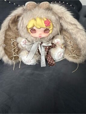 LUXI Angel Bunny Series 700% Plush Fluffy Wonderland Brown Bunny Glittering Eyes